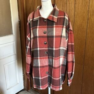 NWOT Women’s Plaid Shacket | Sz 2X